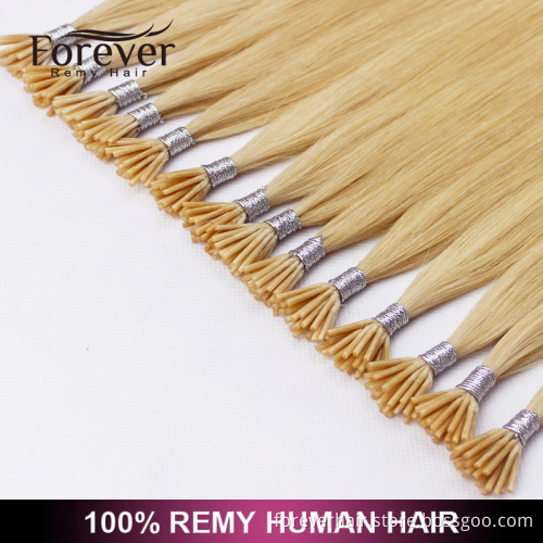 Forever high quality 100 brazilian remi human hair extensions wholesale #24 double drawn i tip hair